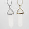 White Jade Gemstone Pendant Necklace